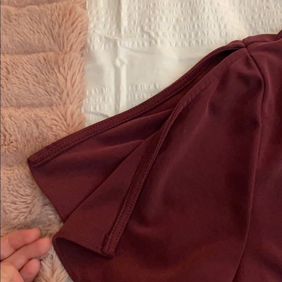 Burgundy romper - Picture 3 of 6